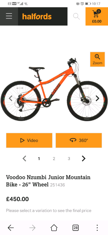 voodoo nzumbi halfords